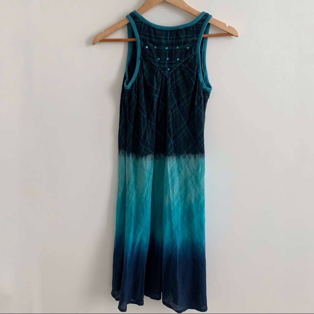 Double D Ranch Tie Dye Ombre Mini Dress Blue - Picture 6 of 8